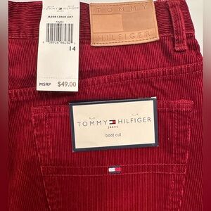 Tommy Hilfiger Corduroy Bootcut Jeans NWT Size 14